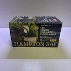Niob Hampton Bay Led Color Changing Flood Light, Black Finish Metal Construction New. Price: $18.00.