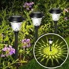 Beau Jardin Solar Pathway Lights Black Metal 8PACK, New. Price: $75.45.