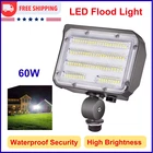 60W Led Flood Light With Knuckle, Dusk To Dawn Outdoor Ultra Brightness 7800LM New. Price: $36.56.