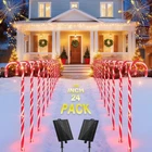 Coolwufan 24 Pack 28" Solar Candy Cane Path Lights Christmas Decorations, B... Open. Price: $77.46.
