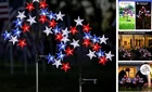 Reyeeinc Solar 4TH Of July Stake Lights, Red White And Blue 2 Pack New. Price: $44.54.