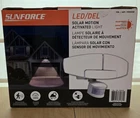 Sunforce Led Solar Powered Motion Activated Security Light 1500 Lumens W/ Panel New. Price: $60.00.
