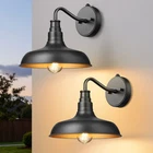 Edishine Dusk To Dawn Outdoor Wall Lights, Farmhouse Gooseneck Barn 2PACK New. Price: $49.99.
