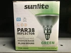 Sunlite 80042-SU PAR38 Colored Reflector, Medium Base Green Led Flood New. Price: $15.00.