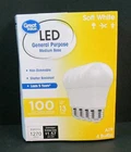Great Value Led Light Bulb, 13W (100W Equivalent) A19 E26 Medium Base 4-PACK New. Price: $14.99.