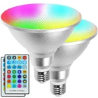 Uooiumoy Led PAR38 Flood Light Bulb, Rgbw, Dimmable, Outdoor, Waterproof, 30W New. Price: $68.49.