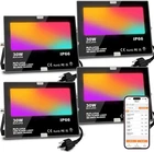 Led Flood Outdoor 30W, 300W Equivalent 3000LM Smart Rgb Landscape Lighting Open. Price: $39.99.