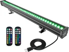 Rgbw Led Wall Washer Light With Rf Remote - 144W Waterproof Dimmable Bar New. Price: $166.99.