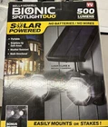 Outdoor Bionic Spotlight Duo Area Motion Activated Integrated Led Black New. Price: $23.88.