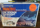 Vintage Malibu Intermatic Low Voltage Floodlight Set LV1076T Nos - Complete New. Price: $40.00.