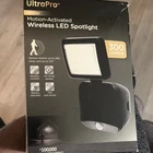Ultrapro Motion-activated Wireless Led Outdoor Spot Light 300LM Black Battery New. Price: $20.69.