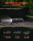 Vevor Keychain Flashlight, Rechargeable Mini Led 200 High Lumens Poc New. Price: $23.95.