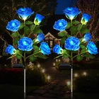 Dwh 2 Pack Solar Garden Lights Outdoor, 7FLOWER Rose Led Stake For Yard... New. Price: $50.99.