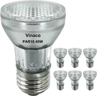 Vinaco PAR16 Bulb 120V, Pack High Output Dimmable Flood Clear Glass New. Price: $43.43.