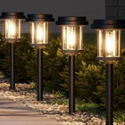 + Solar Pathway Lights Outdoor, 20 Lm Led 6 Packs, Black & Grey New. Price: $82.40.