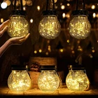 Cooo 6 Pack Heavy Crackle Glass Solar Lantern With 30 Led Firefly Lights New. Price: $75.86.