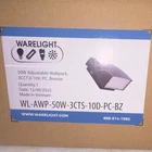 Warelight 50W Led Wallpack Outdoor Mount Bronze 3CCT 0-10V Wl-awp New. Price: $65.00.