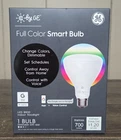Cync Smart Led Indoor BR30 Floodlight Bulb, Full Color, 180 Degree Beam Spread New. Price: $10.00.
