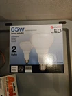 Utilitech Led 65W Replacement Using Only 9W Daylight BR30 Flood 2 Bulbs Open. Price: $14.00.