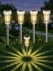 New Deraysion Solar Lights Outdoor 8 Pack Pathway Dusk-to-dawn Garden Lighting. Price: $28.89.