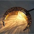 Garden Solar Light Outdoor Decorative, Moon Crackle Glass Globe Stake Meta New. Price: $28.90.