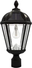Gama Sonic Outdoor Solar Post Light, Black Aluminum, Royal Bulb, Beveled Glas... Open. Price: $130.00.