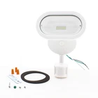 Satco 65-106 Led Single Head Security Lt Motion Sensor 4000K White Finish Open. Price: $47.49.