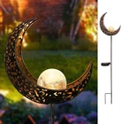 Homeimpro Moon Solar Lights Outdoor Garden Stakes, Waterproof Crackle Bronze New. Price: $34.81.