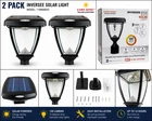 2-PACK Gama Sonic Inversee Solar Led Outdoor Light 118B50033 Black New. Price: $44.99.