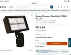 Exo RFL4-120-4K-T Stadium Floodlights 15000 Lm, Led Must For Bunss Parking Lot Used. Price: $369.00.