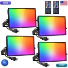 Onforu 4 Pack Led Rgbw Flood Lights Outdoor 70W 2700K Warm White Dimmable New. Price: $134.98.