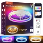 Lumary Smart Ceiling Fan With 2200K Nightlight, Wifi & Bluetooth Low Pr... New. Price: $272.79.
