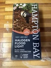 Hampton Bay Halogen Flood Light Black Finish Metal New 1001 492 317 With Bulb. Price: $15.00.