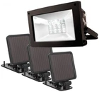 4 1/2" High Black Solar-powered Ultra-bright Led Flood Light New. Price: $129.95.
