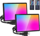 30W Led Flood Outdoor, 2700K Warm White Rgb Lights With Remote, Diy New. Price: $57.99.