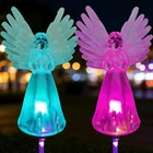 2 Pack Solar Angel Garden Stake Lights Outdoor Led Memorial Cemetery Decor New. Price: $28.87.