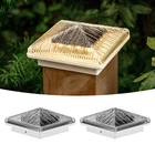 Opoira Glass Solar Post Cap Lights With Timber Style - Decorative Deck Fence New. Price: $57.05.