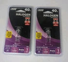 Feit Electric 40 Watt & 60 Halogen Led Bulb G9 Base 120 Volt Lot Of New. Price: $7.50.
