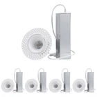 4-PACK 5CCT Commercial Trimless 2" Led Recessed Light With J-box, Dimmable New. Price: $139.99.