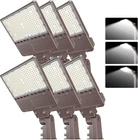 6 Pack 150W Led Parking Lot Light With Photocell, Commercial Shoebox Pole New. Price: $615.33.
