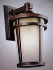 Kichler Atwood 17.75 In. 1-LIGHT BROWNST1 Outdoor Hardwired Wall Lantern Sconce Open. Price: $123.45.