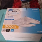 Great Value Led Motion Sensor Utility 8000 Lumens 80W Daylight 3 Blades Open. Price: $15.00.