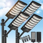 4 Pack Solar Street Light Outdoor 30000LM 6500K Waterproof Motion New. Price: $99.46.