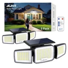 Jejot Security Light Outdoor,solar Flood 2 Pack, 3 Head-black New. Price: $33.50.