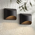 Possini Euro Ratner 5 1/2" High Black Led Outdoor Wall Light Set Of New. Price: $299.98.