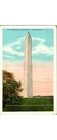 1930S Washington Monument Dc Linen Postcard-dawn Or Dusk Sky Scene-mercer Nj Used. Price: $11.99.