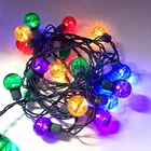 Tinsel Globe Led 25 String Set Multicolor Christmas Round Brillarlights Used. Price: $15.00.