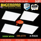Wyzm Led Flat Panel Light 2' X 5000K Dimmable 5800 Lumens Troffer (4-PACK) New. Price: $114.22.