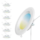 Gongoo Lifestyle Pack Led Recessed 6INCH 5CCT Flat Can Lights Open. Price: $52.10.