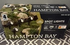 Hampton Bay Low Voltage Black Adjust Color Led Outdoor Landscape Flood Light 4PK Open. Price: $47.00.